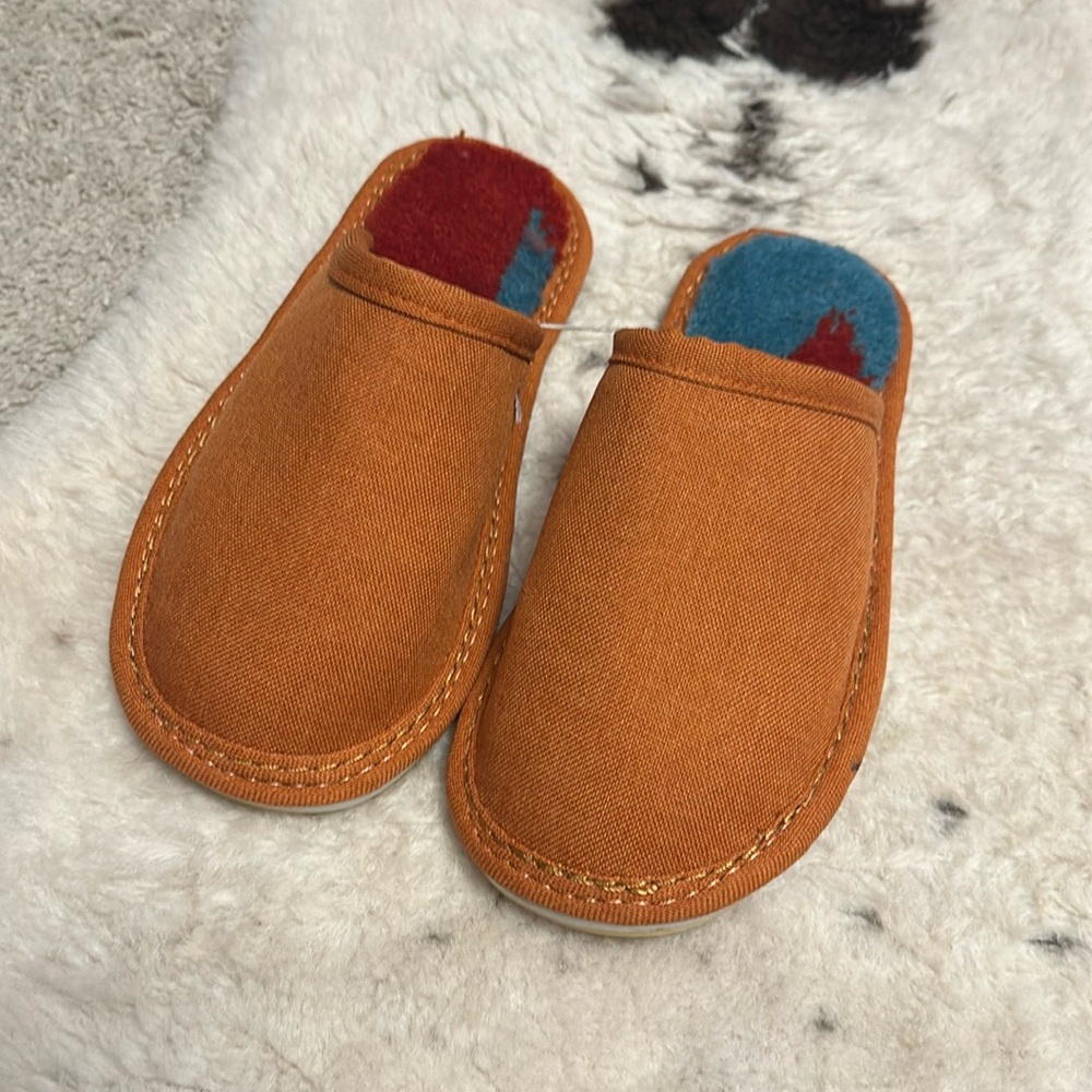 Warm wool slippers